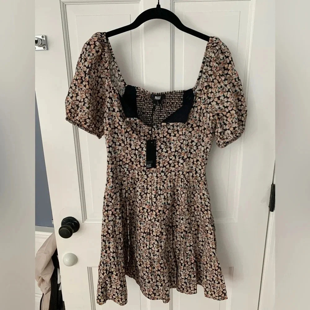 Paige Floral Azul Mini Dress Size XS NWT
